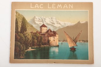 1910 Lac Leman (Lake Geneva) Alps Souvenir Booklet