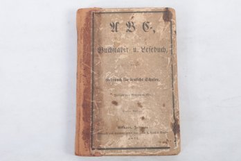 1871 Mennonite A.B.C. School Book Elkhart, Indiana Imprint:  John F. Funk