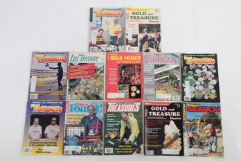 A Dozen Magazines On Treasure Hunting