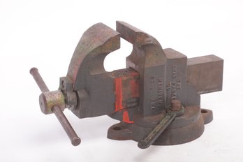Antique/Vintage Parker Vise W/Parker Vise Wrench No. 2