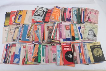 Large Grouping Sheet Music And Music Books