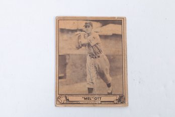 1940 Play Ball Melvin Thomas Ott Mel Ott #88  Baseball Card