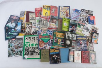 Large Grouping Of Sports And Related Books