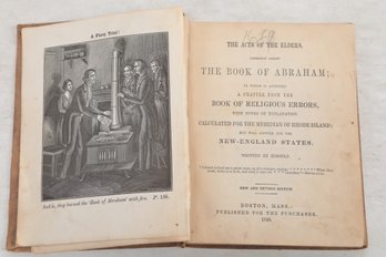 1846 Book Burning THE ACTS OF THE ELDERS, COMMONLY CALLED THE BOOK OF ABRAHAM