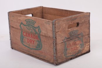 Antique Canada Dry Wood Advertising Crate