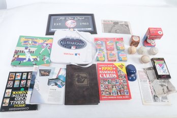 Box Lot Of Baseball Sports Memorabilia