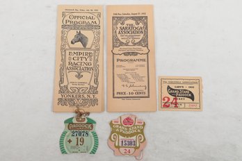 Vintage NY Horse Racing Ephemera