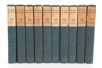 10 Volumes Set 1908 The Tales And Poems Of Edgar Allan Poe , National Edition