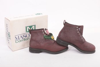 New: Mason Shoe Steel Toe Work Boots (Mens Size 10)