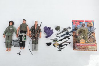 Grouping Of Vintage G.I. Joe Action Figures - 1 Is New Old Stock