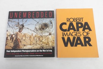 WAR PHOTOGRAPHY LOT, Including: Robert Capa Images Of War And Unembedded SIGNED By Rita Leistner