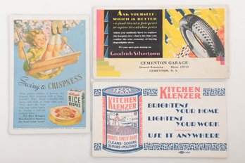Grouping Early 1900's Advertising Blotters