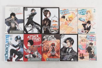 10 Manga/Anime Graphic Novels: Meman In My Tub, Black Butler, Attack On Titan & More