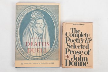 Donne, John .  2 Scholarly Books Including Deaths Duel With Postscript By Keynes.