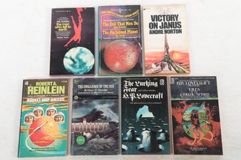 LOVECRAFT & Others  7 Vintage Sci-fi Paperbacks.