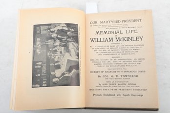 MEMORIAL LIFE OF WILLIAM MCKINLEY CONTAINING A FULL ACCOUNT OF HIS Life