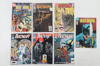 Lot Of 7 Batman Comic Books