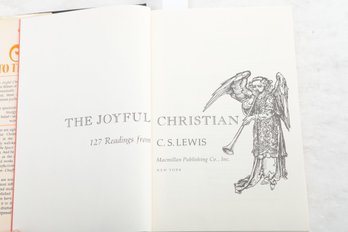 C.S. LEWIS , THE JOYFUL CHRISTIAN 127 Readings, 1977, In Dust Jacket