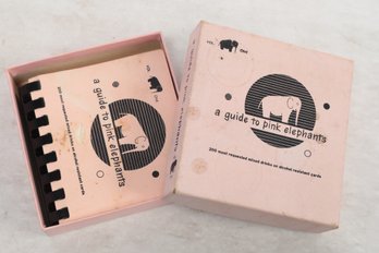 Cocktails: Mid-Century Drinking Guide To Pink Elephants  With Box