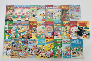 Lot Of 28 Misc Walt Disney Comic Books