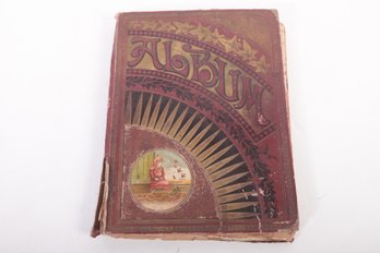 Antique Album Filled With Trading, Advertising, & Greeting Cards
