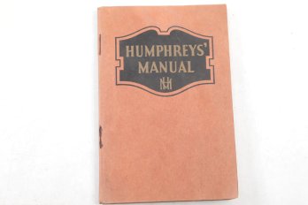 1935 Medicine. Humphreys Manual. Pocket Book.