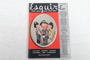 ESQUIRE Magazine October 1936 F. SCOTT FITZGERALD JOHN STEINBECK ANDERSON HARRY SALPETER PAUL HYDE BONNER