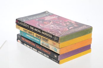 5 Vintage Paperbacks Including Asimov & ACE Double