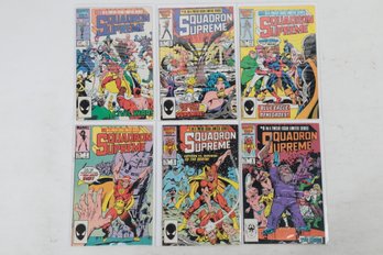Lot Of Marvel Squadron Supreme Comic Books 7-12