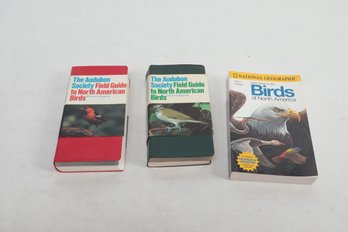3 Books On Birds Including The Audubon Society Field Guide To North American Birdsfase