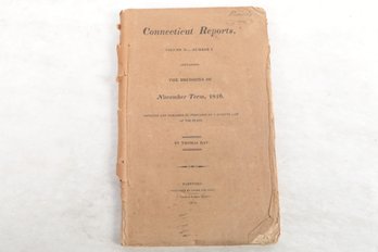 Connecticut Law.  1818 Thomas Day Report