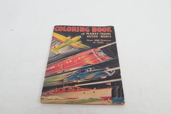 COLORING BOOK OF PLANES  TRAINS AUTOS  BOATS Pictures To Color By HENRY LEE, Jr. Cover By MILO WINTER