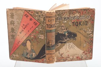 (BINDING) The Wonderful City Of Tokio:1883  Decorative Paper Over Boards,