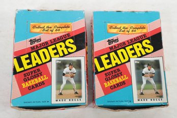 Lot Of 2 Boxes Of Sealed Leaders Cards