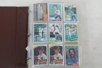 Binder Of Baseball Cards With Stars