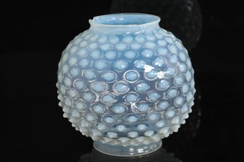Late 1800's Opalescent Hobnail 'Ball' Shade