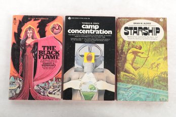 Avon Sci-Fi 3 Cintage Paperbacks From A Single Owner Collection.