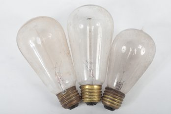 3 Early Incandescent Bulbs