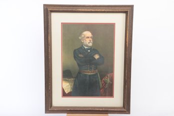 Vintage Print Portrait Of General Robert Lee