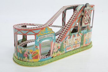 Vintage Chein Tin Litho Windup Toy Rollercoaster (No Cars)