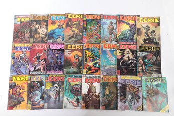 Group Of Vintage EERIE Comic Book Magazines