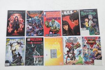 Lot Of 10 Misc Comic Books