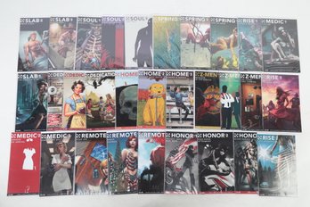 Lot Of 30 Double Take Comic Books Remote Honor Slab Spring Rise More
