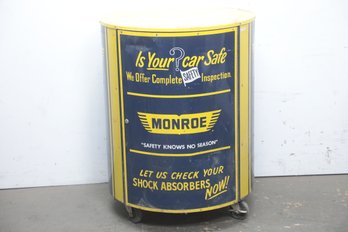 Monroe Shocks Advertising Garage Cabinet On Rooling Wheels