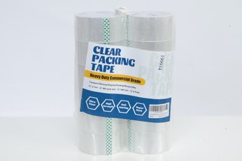 12 Rolls Of Heavy Duty Clear Packing Tape