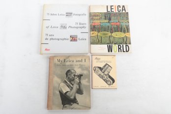 VINTAGE LEICA PHOTOGRAPHY BOOKS AND GUIDES, INCLUDING LEICA WORLD 1957