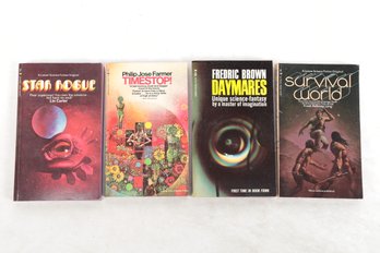 Lancer Books Science Fiction Pulp Fiction 4 Paperbacks