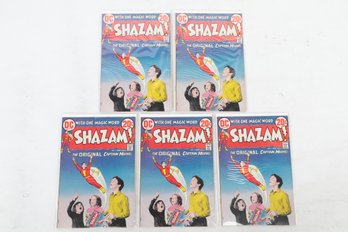 Lot Of 5 Shazam Comic Books #2 20c Bronze Age Nice