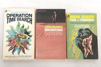 Vintage Sci-fi Paperbacks 3 Novels