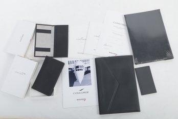 4 New Concorde Leather Binder & Passenger Gifts (British Airways)